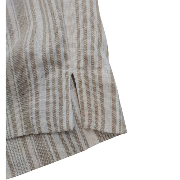 Land N Sea Women's Beige & White Striped Linen Blend Shorts, Size 3X, NWT - Picture 7 of 9